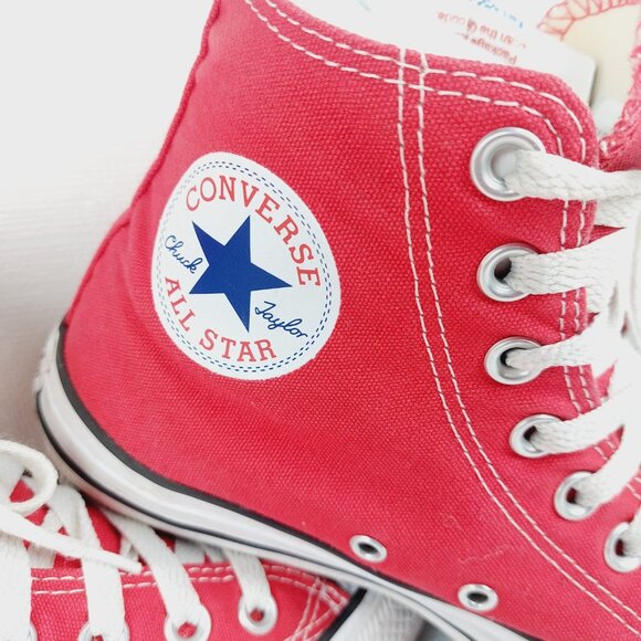 Converse Men's Red Chuck Taylor All Star High-Top Athletic Sneaker Size 6.5 - Picture 5 of 12